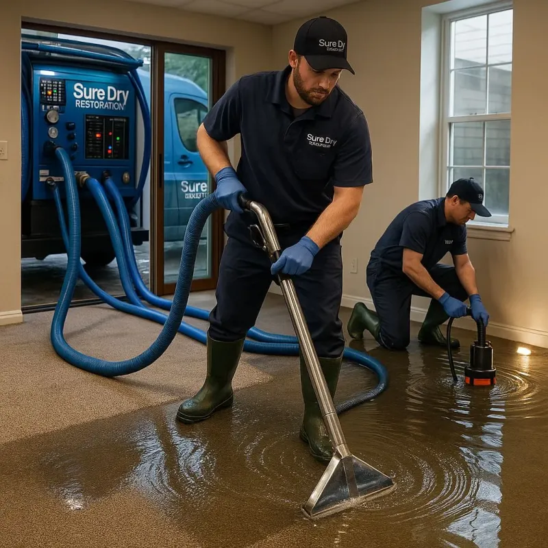 Water Extraction and Removal process in Lakewood Club, MI